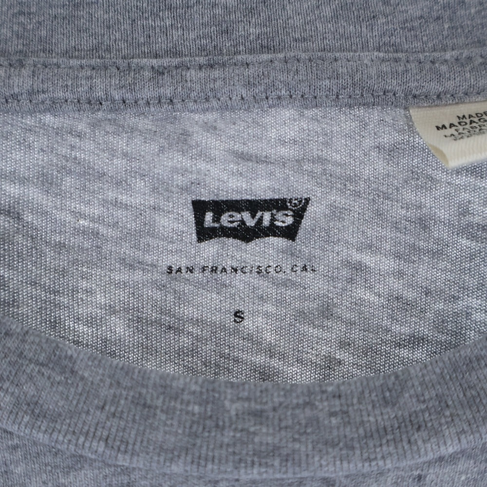 Levi's(リーバイス) フロントロゴ クルーネック カットソー 半袖Tシャツ グレー