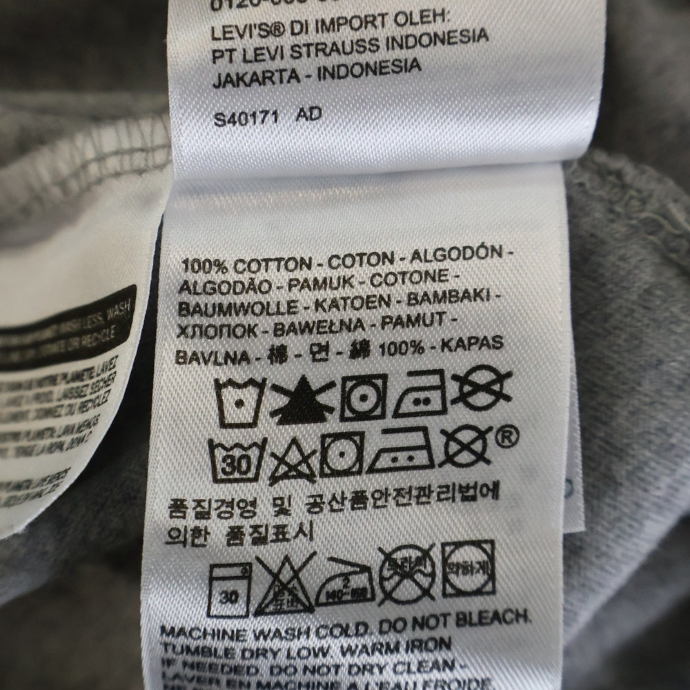 Levi's(リーバイス) フロントロゴ クルーネック カットソー 半袖Tシャツ グレー