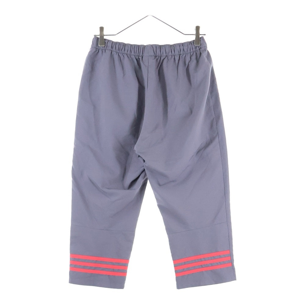adidas(アディダス) AZB001 ロゴデザイン ナイロンパンツ グレー/ピンク