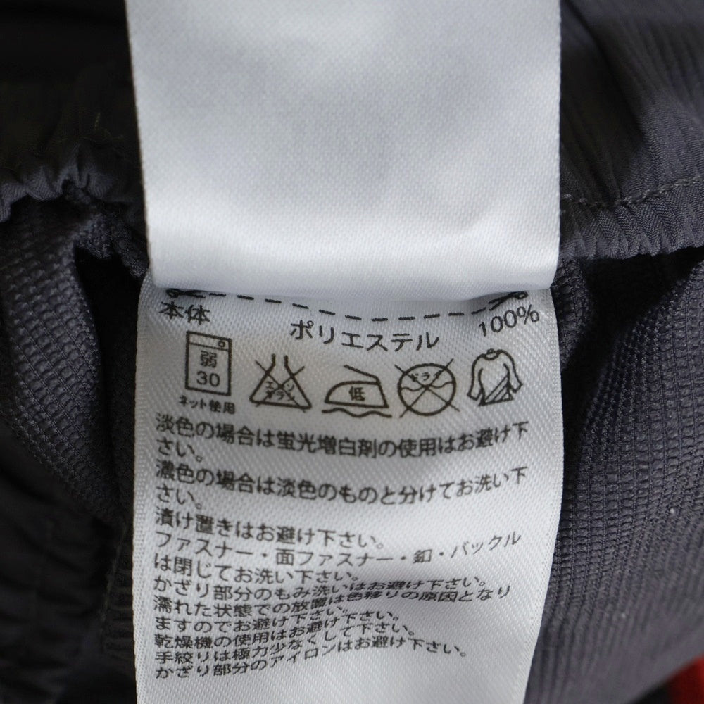 adidas(アディダス) AZB001 ロゴデザイン ナイロンパンツ グレー/ピンク