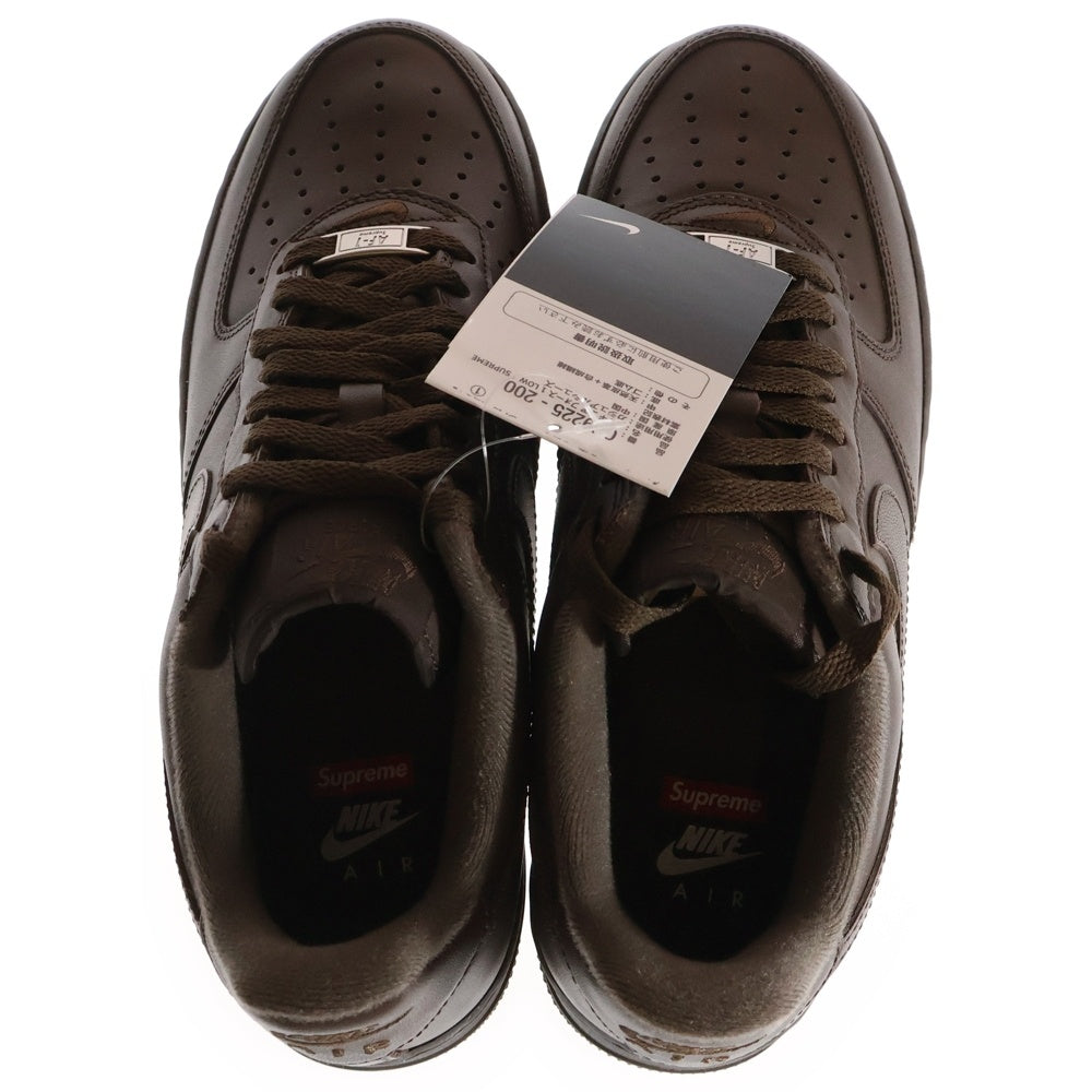 NIKE(ナイキ) ×Supreme AIR FORCE 1 LOW シュプリーム エアフォース 1 ローカットスニーカー ブラウン US7.5/25.5cm CU9225-200