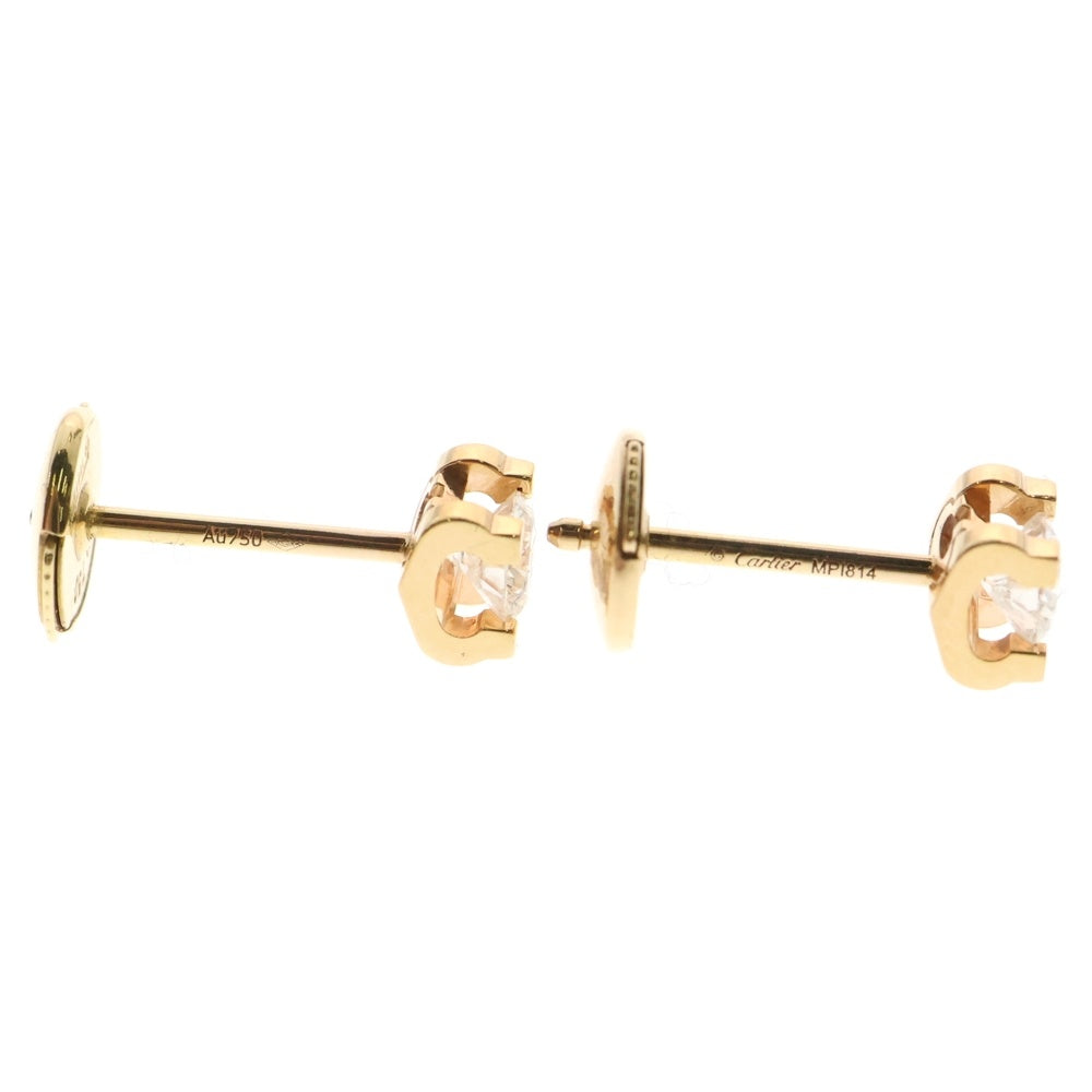 Cartier(カルティエ) C ドゥ カルティエ ピアス K18PG ピンクゴールド 1Pダイヤモンド 0.18carat 両耳