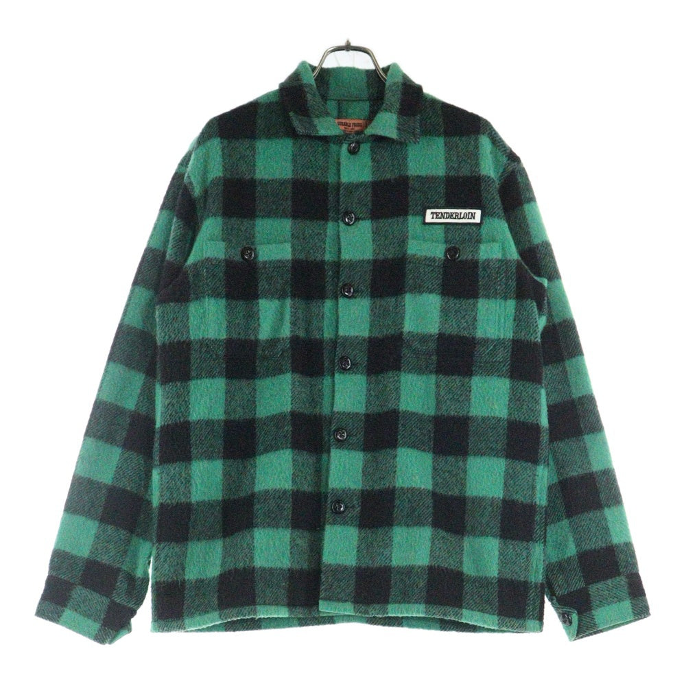 TENDERLOIN(テンダーロイン) 03AW T-BUFFALO JKT 1st T-20RG 初期 バッファロー チェック ウールジャケット グリーン/ブラック