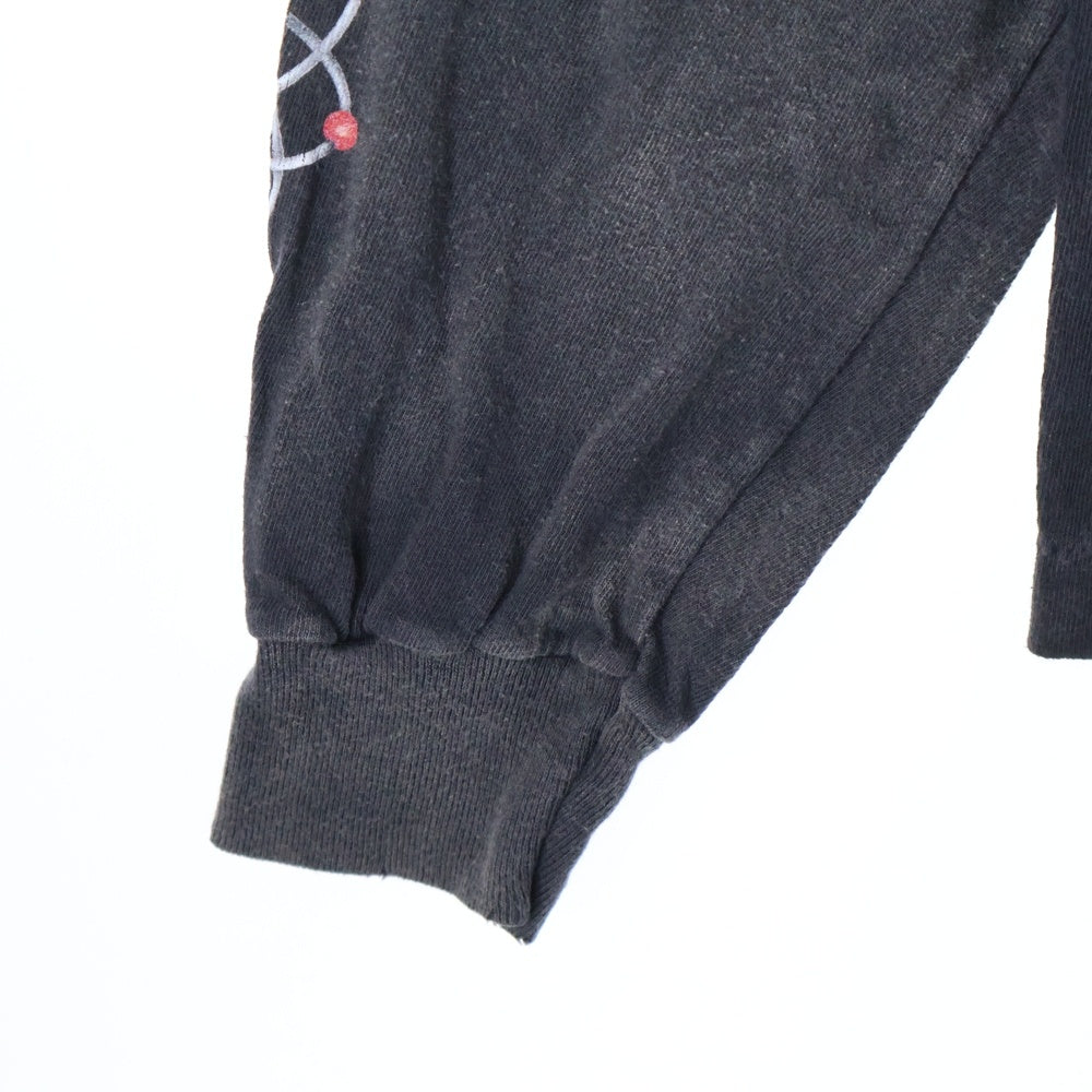 SAINT MICHAEL(セントマイケル) 24AW PT_LS TEE/PLUTO プルートゥ ロングスリーブ プリントTシャツ 長袖カットソー ブラック SM-YS1-0000-C30