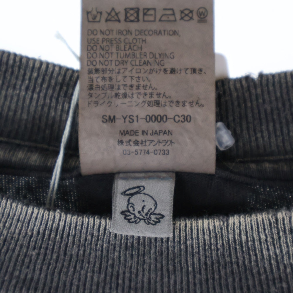 SAINT MICHAEL(セントマイケル) 24AW PT_LS TEE/PLUTO プルートゥ ロングスリーブ プリントTシャツ 長袖カットソー ブラック SM-YS1-0000-C30