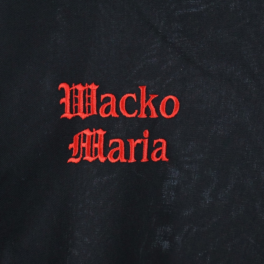 THE BLACK EYE PATCH(ブラックアイパッチ) ×WACKO MARIA 50'S SHIRT L/S ワコマリア 天国東京 パッチポケット レギュラーカラー ロングスリーブ 長袖シャツ ブラック BEP-WM-OC01
