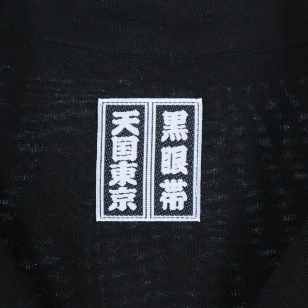 THE BLACK EYE PATCH(ブラックアイパッチ) ×WACKO MARIA 50'S SHIRT L/S ワコマリア 天国東京 パッチポケット レギュラーカラー ロングスリーブ 長袖シャツ ブラック BEP-WM-OC01