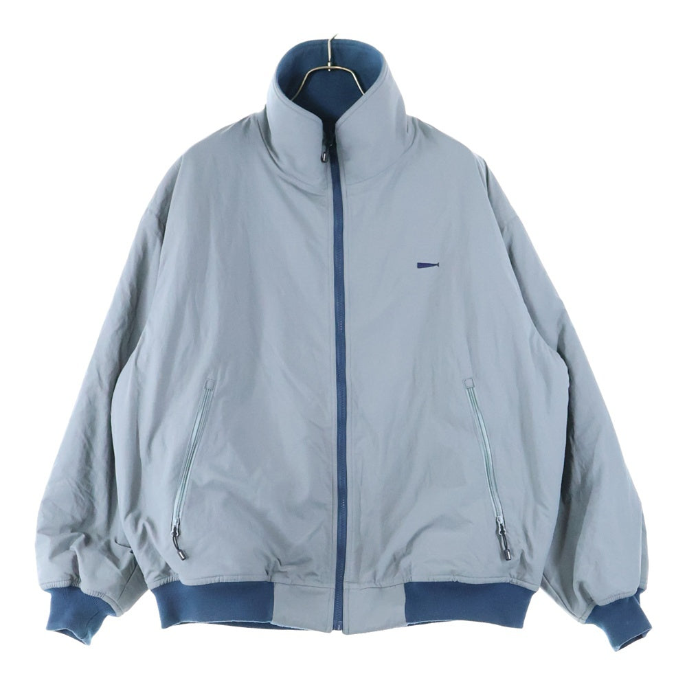 DESCENDANT(ディセンダント) 23AW CABALLO NYLON JACKET ジップアップフリース ブルゾン ジャケット グレー/ターコイズ 232WVDS-JKM02