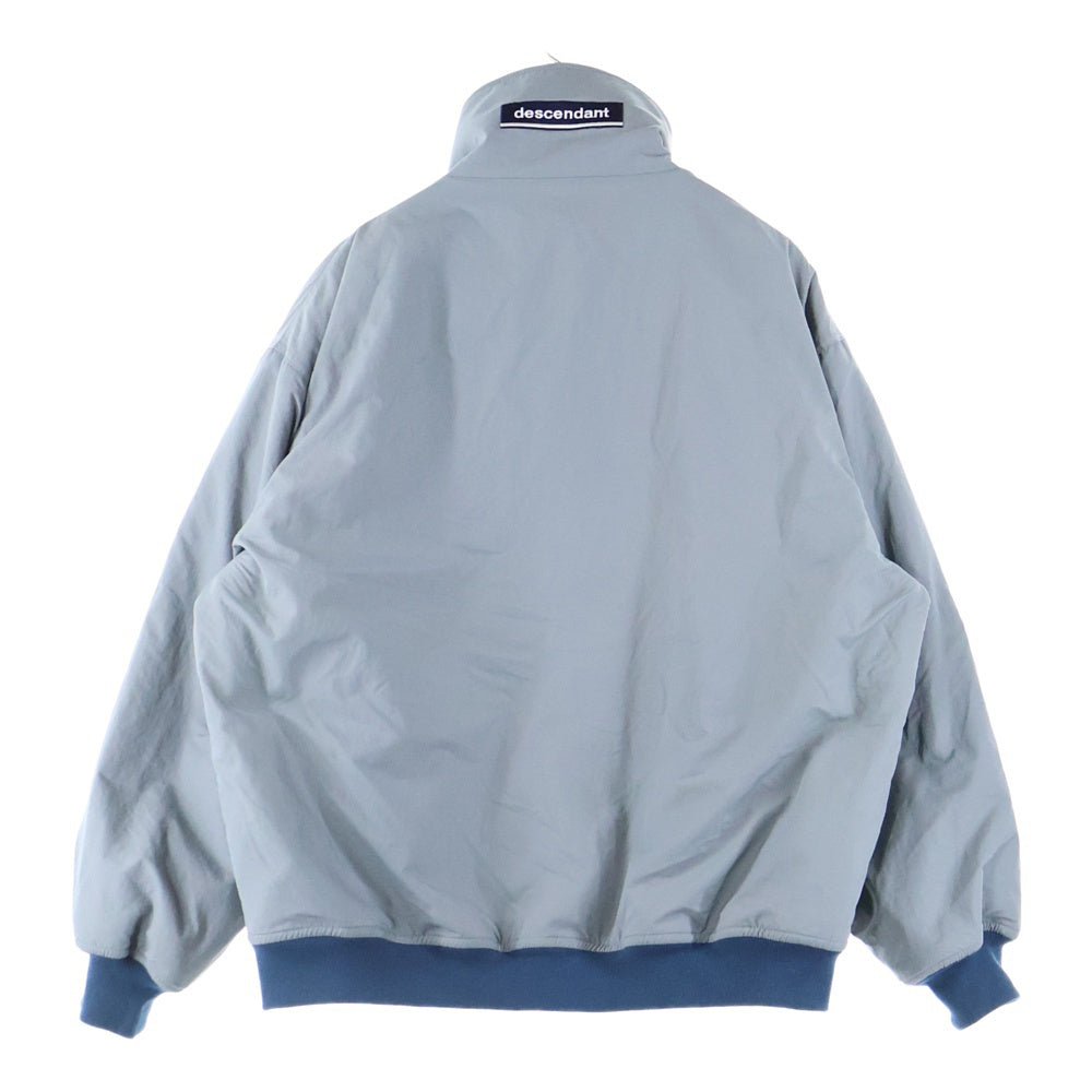 DESCENDANT(ディセンダント) 23AW CABALLO NYLON JACKET ジップアップフリース ブルゾン ジャケット グレー/ターコイズ 232WVDS-JKM02