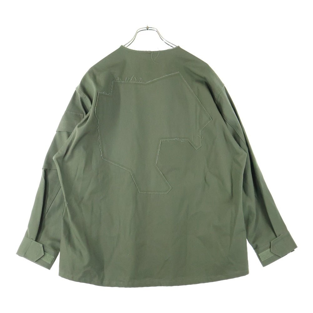 WTAPS(ダブルタップス) 24SS Scout 01 / LS / Cotton. Twill. 03 スカウト ボタンダウン マルチポケット ツイル ミリタリージャケット カーキー 241WVDT-SHM03