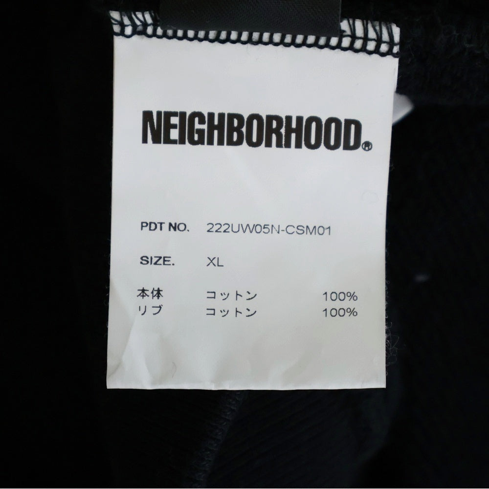 NEIGHBORHOOD(ネイバーフッド) 22AW ×HARLEY DAVIDSON H-D . HOODED LS . CO ハーレーダビッドソン ロゴプリント フーデットスウェットパーカー ブラック 222UW05N-CSM01