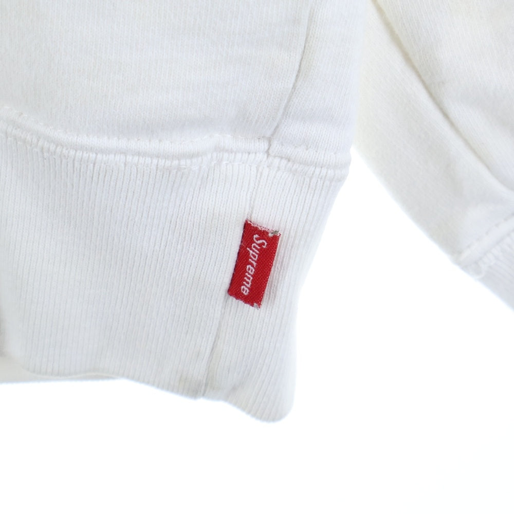 SUPREME(シュプリーム) 18SS Sideline Hooded Sweatshirt サイドラインロゴ フーデッド スウェットシャツ プルオーバーパーカー ホワイト