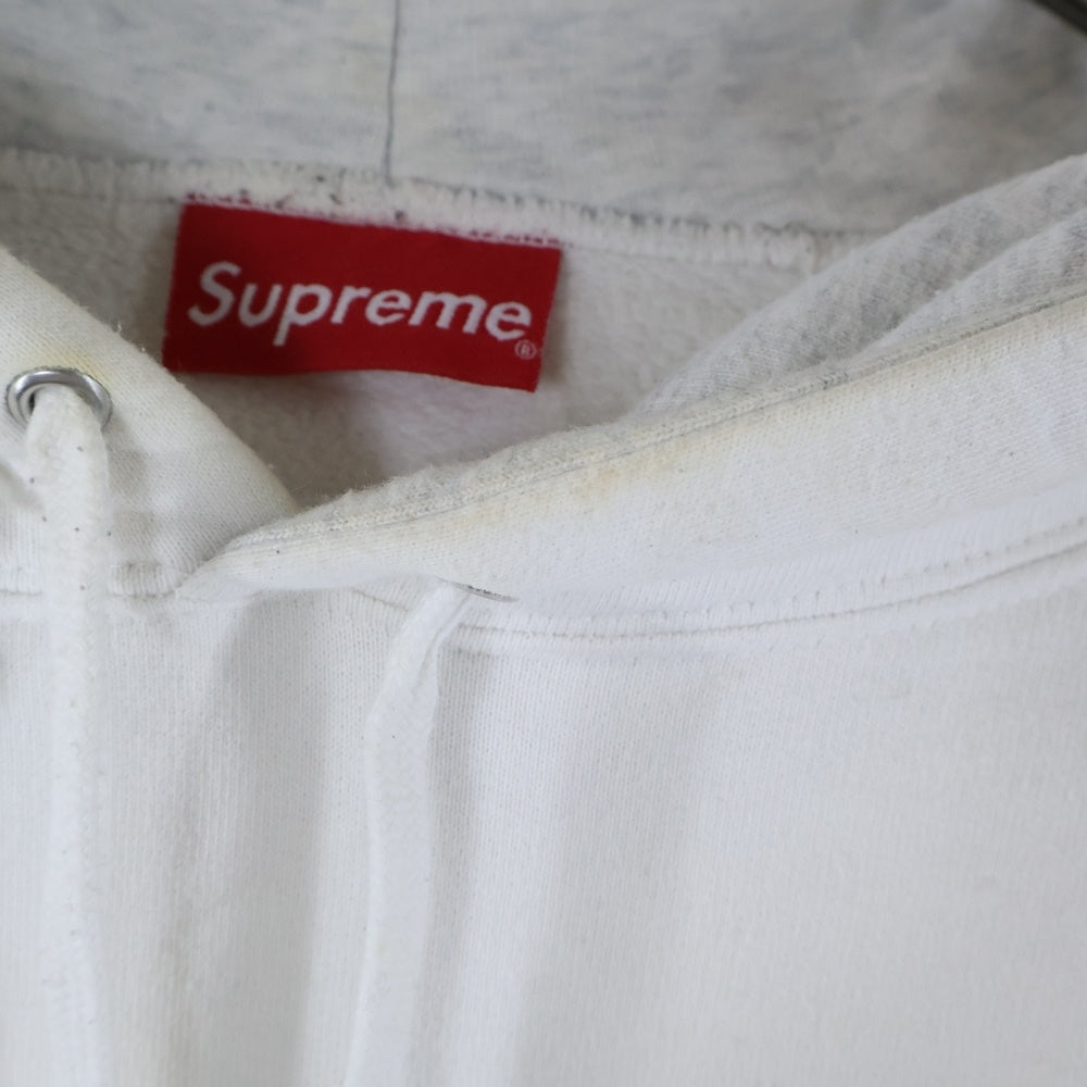 SUPREME(シュプリーム) 18SS Sideline Hooded Sweatshirt サイドラインロゴ フーデッド スウェットシャツ プルオーバーパーカー ホワイト