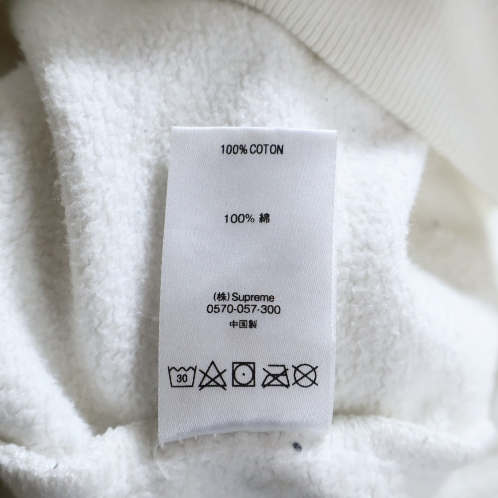 SUPREME(シュプリーム) 18SS Sideline Hooded Sweatshirt サイドラインロゴ フーデッド スウェットシャツ プルオーバーパーカー ホワイト