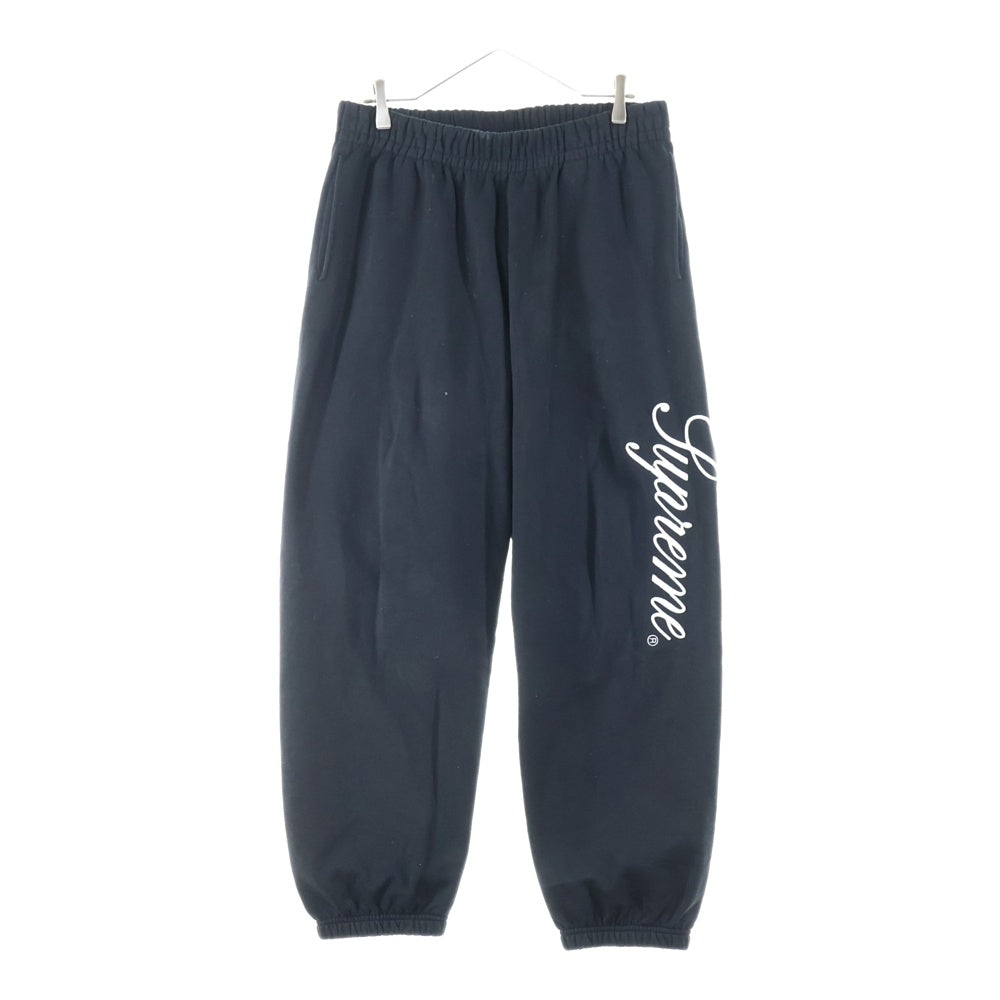 SUPREME(シュプリーム) 24AW Embroidered Script Sweatpant スクリプト ロゴ刺繍 スウェットパンツ ブラック