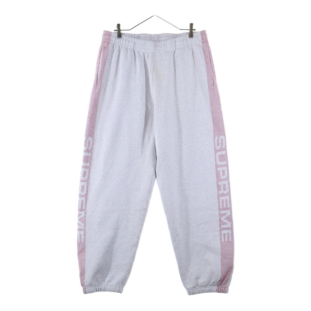 SUPREME(シュプリーム) 24SS Jacquard Stripe Sweatpant ジャカードストライプスウェットパンツ グレー