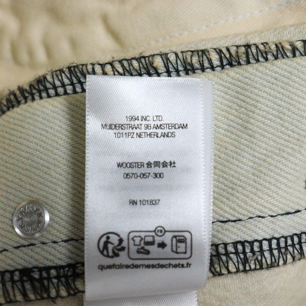 SUPREME(シュプリーム) 25SS Regular Jean Bleached ロゴ スター レギュラー デニム ブリーチ ジーンズ パンツ アイボリー