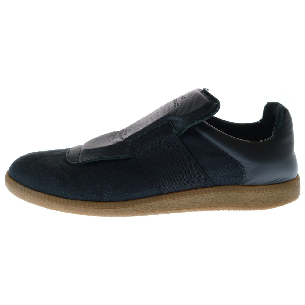 Maison Margiela 22(メゾンマルジェラ) ジャーマントレーナー スリッポン ローカットスニーカー ブラック