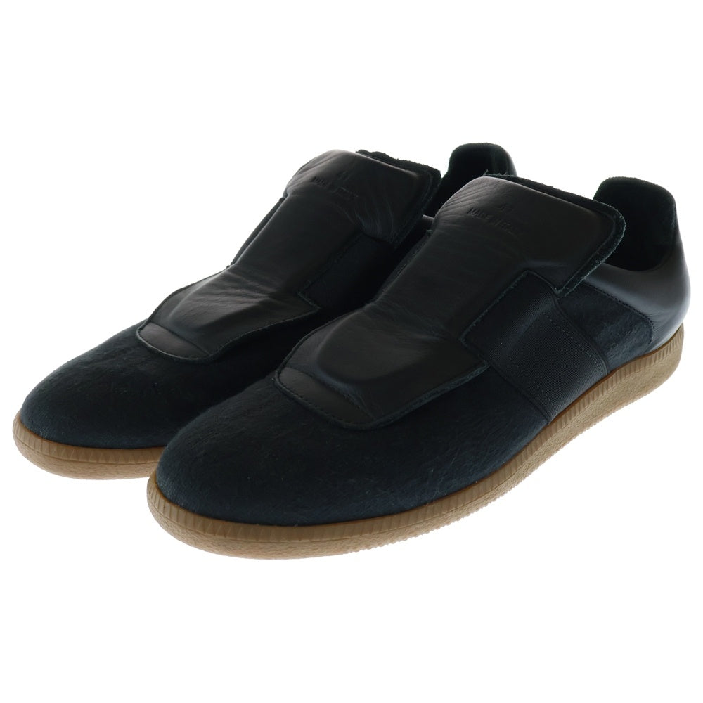 Maison Margiela 22(メゾンマルジェラ) ジャーマントレーナー スリッポン ローカットスニーカー ブラック
