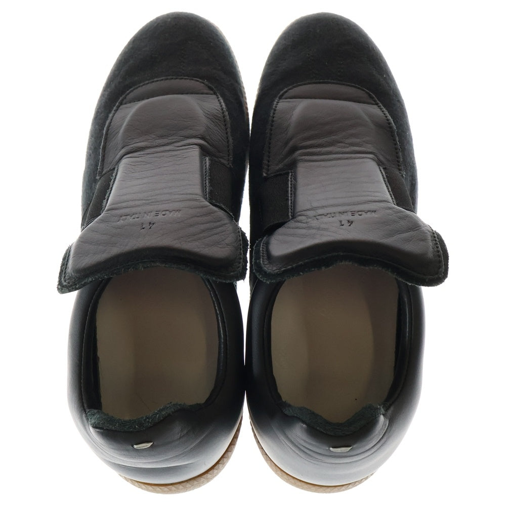 Maison Margiela 22(メゾンマルジェラ) ジャーマントレーナー スリッポン ローカットスニーカー ブラック