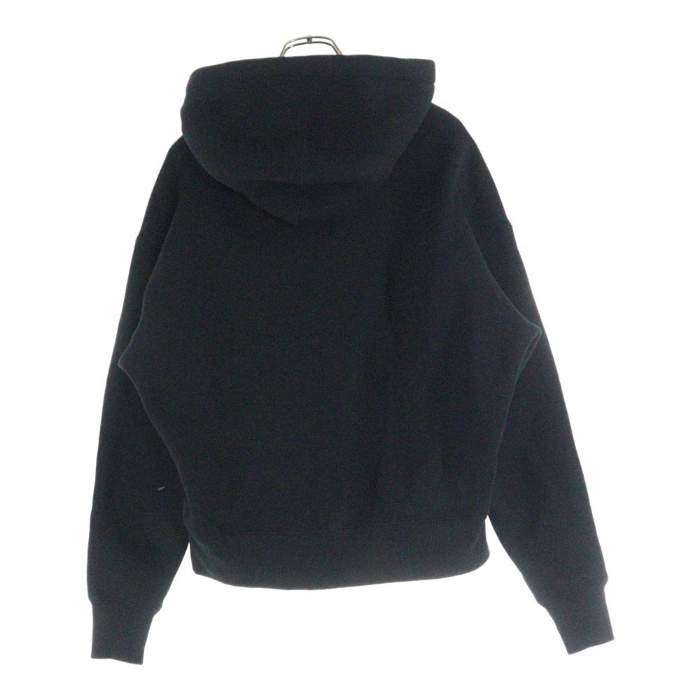 ami paris(アミパリス) ADC HOODIE エンボス ロゴ スウェット プルオーバーパーカー ブラック USW225.749