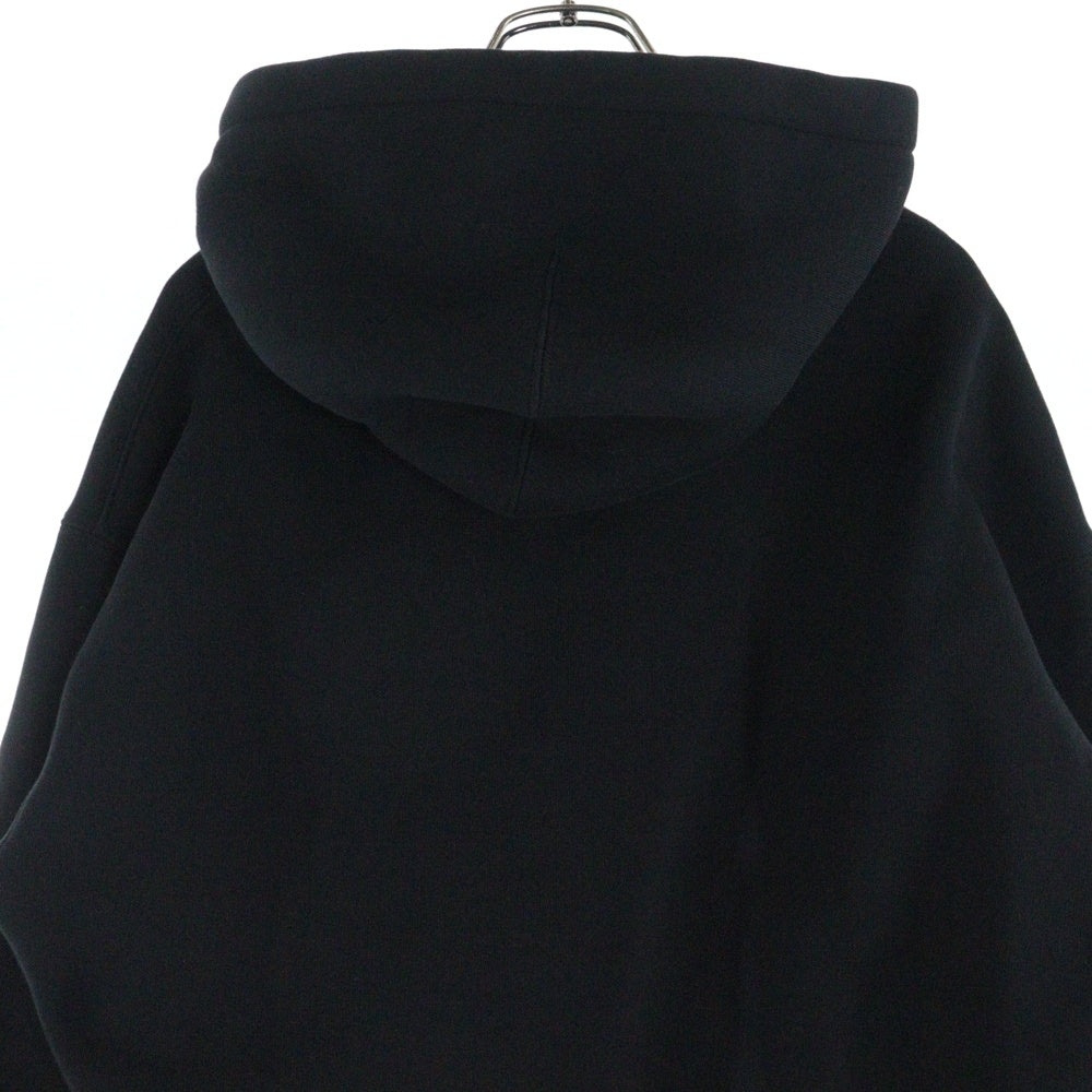 ami paris(アミパリス) ADC HOODIE エンボス ロゴ スウェット プルオーバーパーカー ブラック USW225.749