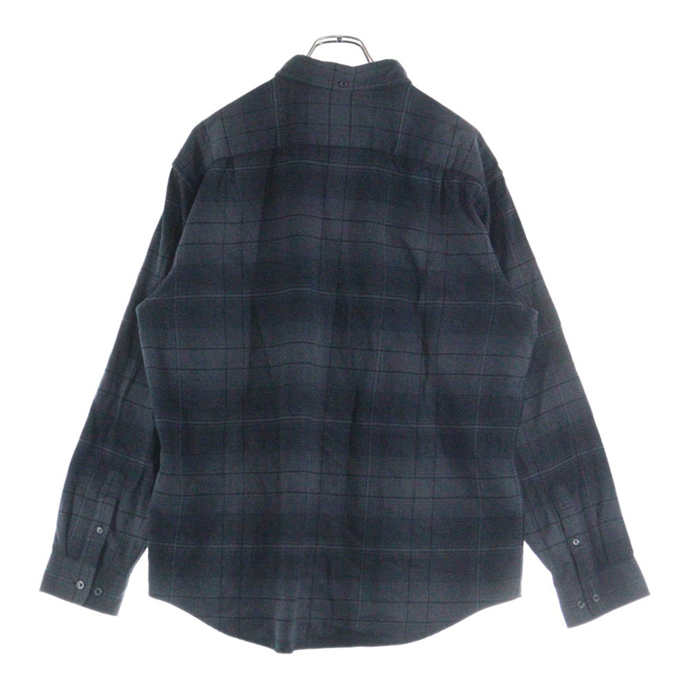 SUPREME(シュプリーム) 23SS Shadow Plaid Flannel Shirt シャドープレイド フランネル 長袖シャツ ブラック