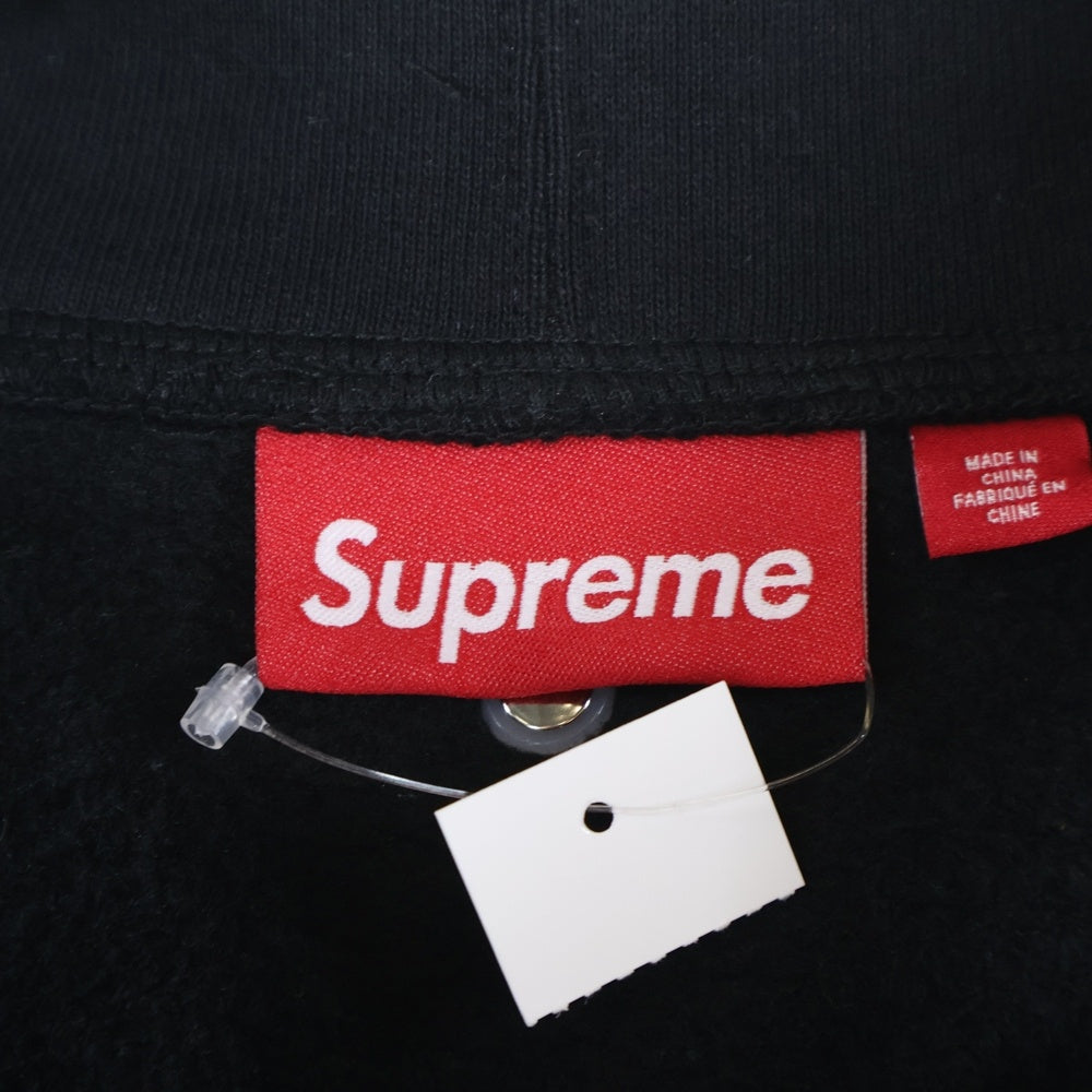 SUPREME(シュプリーム) 25SS × B.B. Simon Zip Up Hooded Sweatshirt ビービーサイモン ラインストーン スウェットジップアップパーカー ブラック