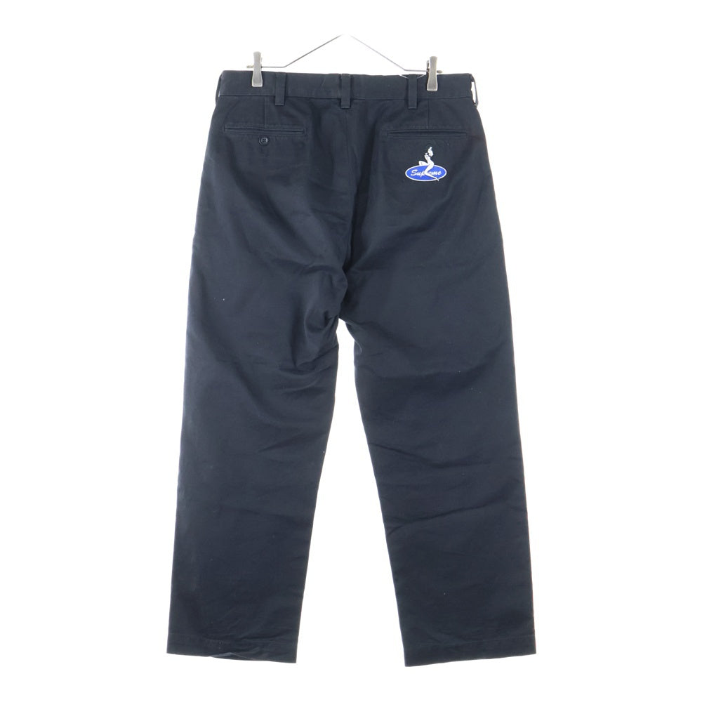 SUPREME(シュプリーム) 20AW Pin Up Chino Pant ピンアップ グラフィックエンブロイダリー チノパンツ ブラック