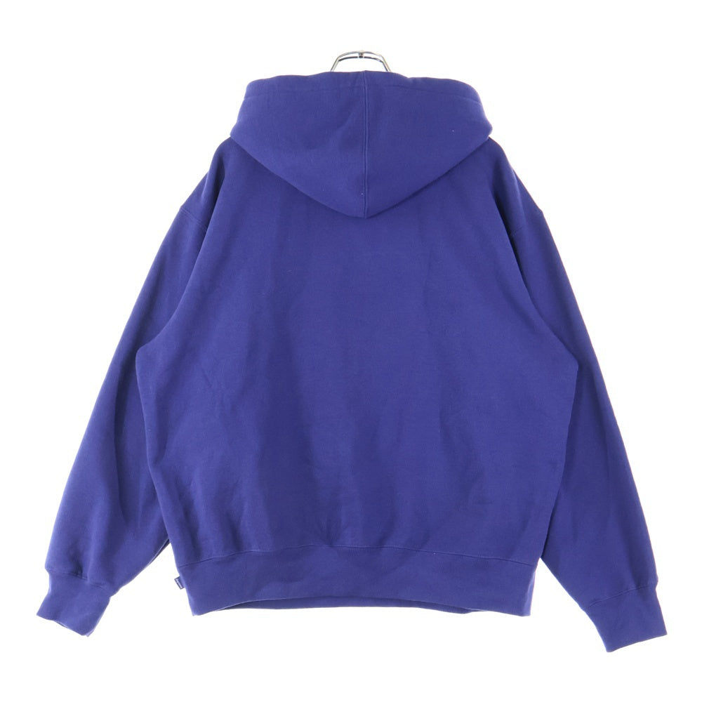 SUPREME(シュプリーム) 25SS Blackletter Hooded Sweatshirt ブラックレター ロゴエンブロイダリー スウェットプルオーバーパーカー ネイビー