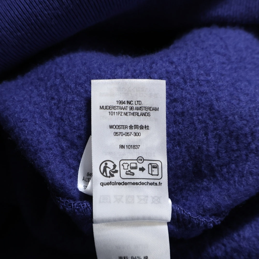 SUPREME(シュプリーム) 25SS Blackletter Hooded Sweatshirt ブラックレター ロゴエンブロイダリー スウェットプルオーバーパーカー ネイビー