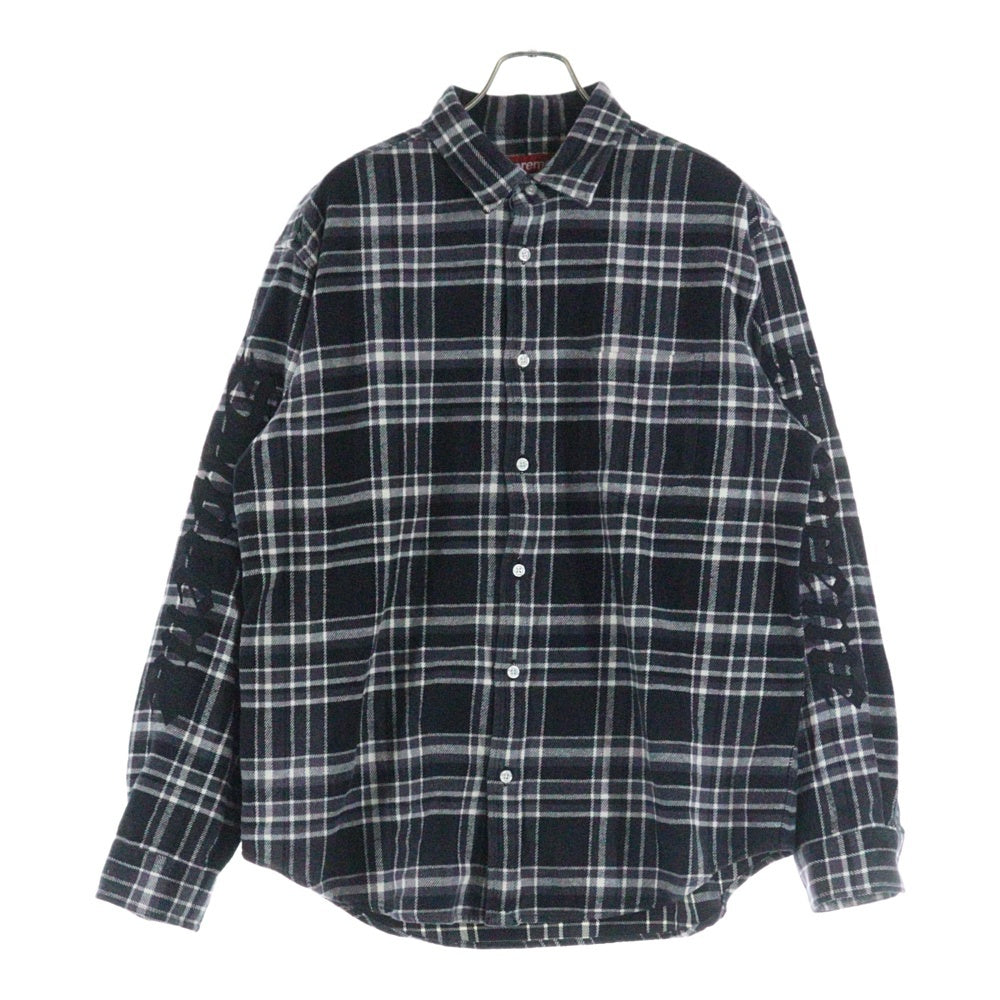 SUPREME(シュプリーム) 25SS Old English Plaid Flannel Shirt オールドイングリッシュ プレイド フランネル 長袖シャツ ブラック