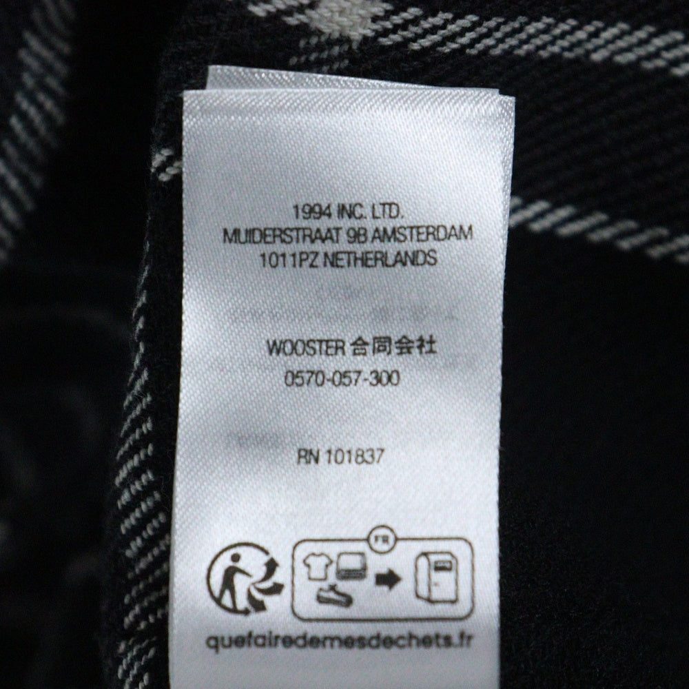 SUPREME(シュプリーム) 25SS Old English Plaid Flannel Shirt オールドイングリッシュ プレイド フランネル 長袖シャツ ブラック