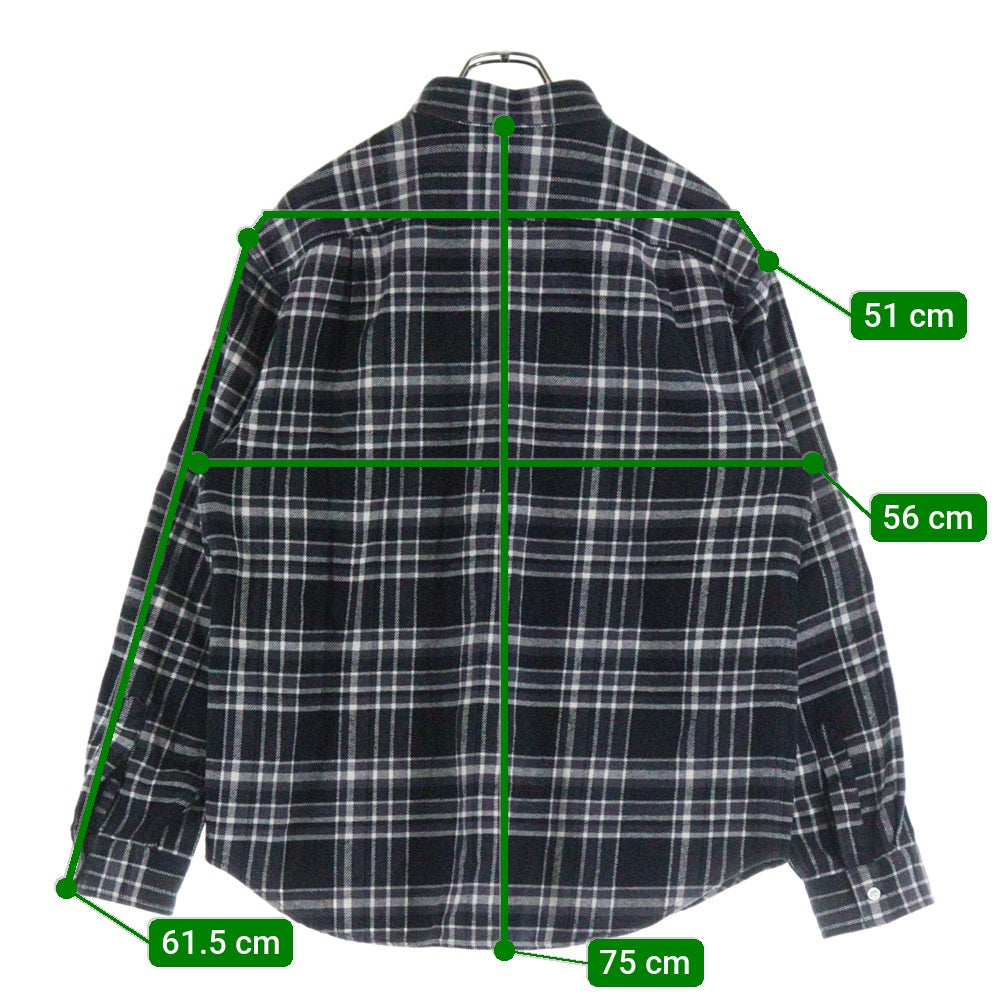 SUPREME(シュプリーム) 25SS Old English Plaid Flannel Shirt オールドイングリッシュ プレイド フランネル 長袖シャツ ブラック