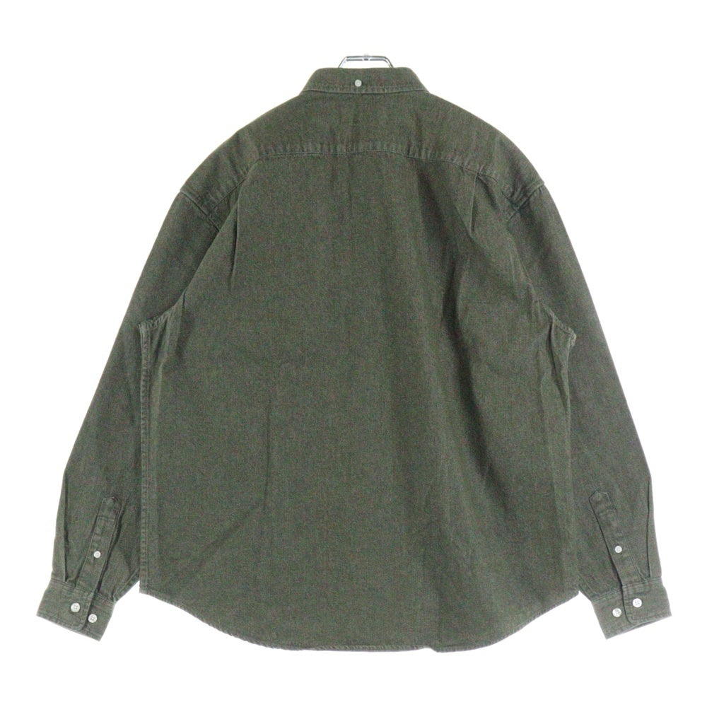 SUPREME(シュプリーム) 22AW Small Box Logo Twill shirt スモールボックスロゴ コットンツイル 長袖シャツ カーキ