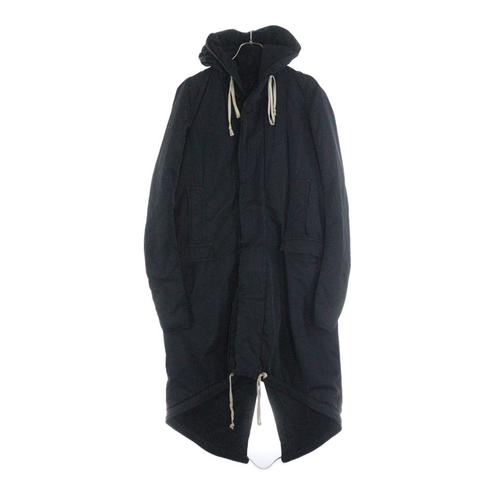 DRKSHDW(ダークシャドウ) 14AW フィッシュテール ドローコード コットン モッズコート ブラック DS14F4900-MUR