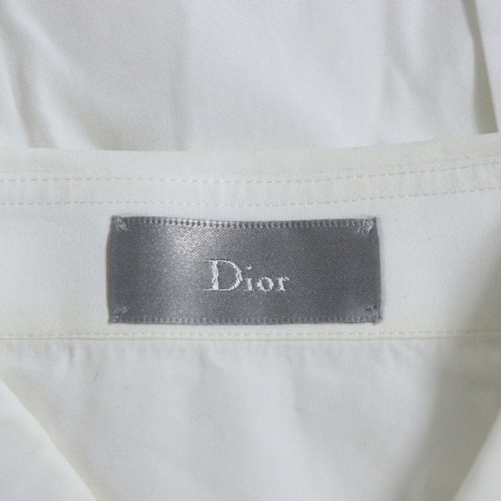 DIOR(ディオール) ビーロゴエンブロイダリー レギュラーカラー 長袖シャツ ホワイト 163C501B1581