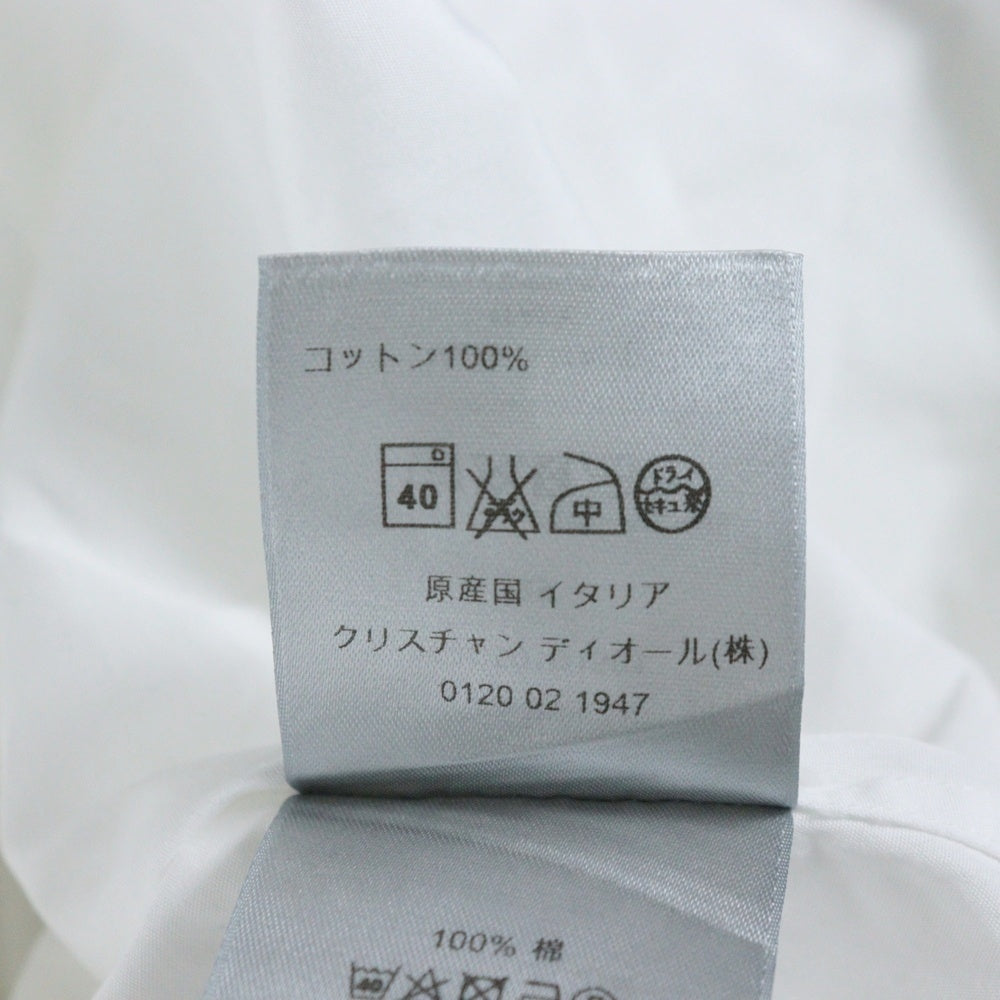 DIOR(ディオール) ビーロゴエンブロイダリー レギュラーカラー 長袖シャツ ホワイト 163C501B1581