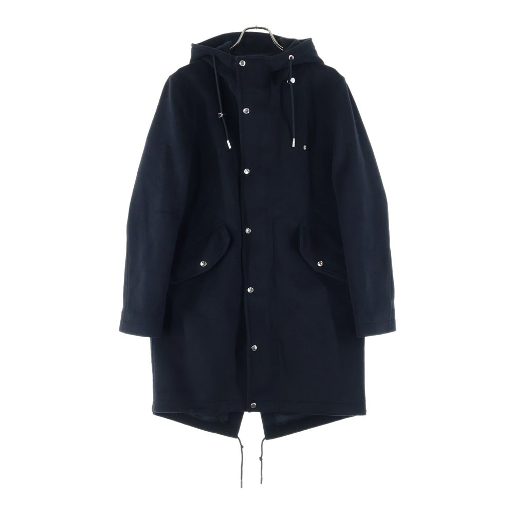 DIOR(ディオール) 18AW アトリエビー カシミヤ混 フーデット コート ブラック 733C375C3183