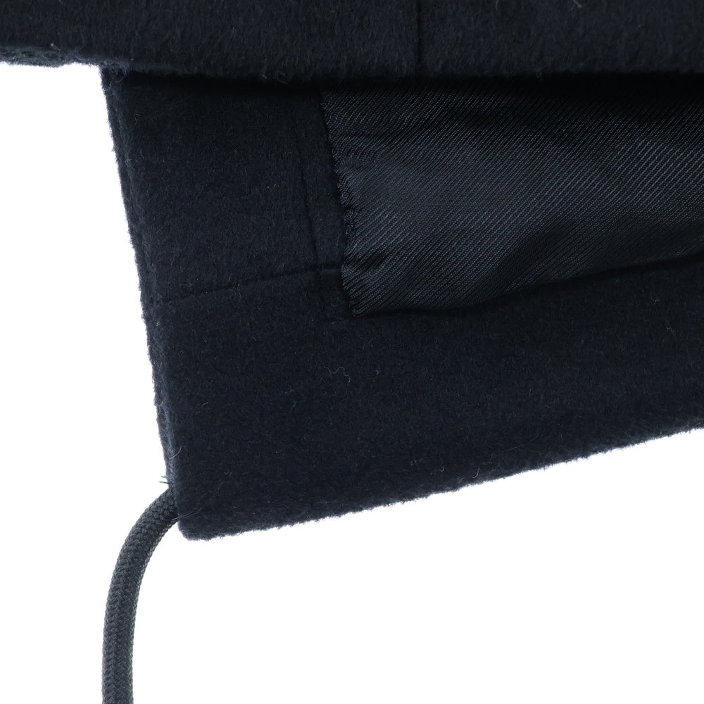 DIOR(ディオール) 18AW アトリエビー カシミヤ混 フーデット コート ブラック 733C375C3183