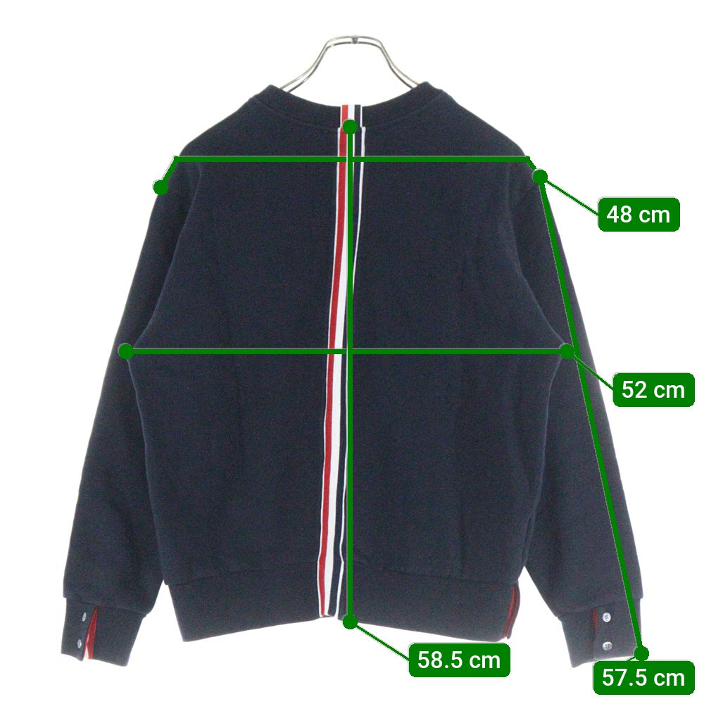 THOM BROWNE(トムブラウン) Crewneck Sweat Shirt トリコロール クルーネックスウェットトレーナー ネイビー MJT085A-03377415
