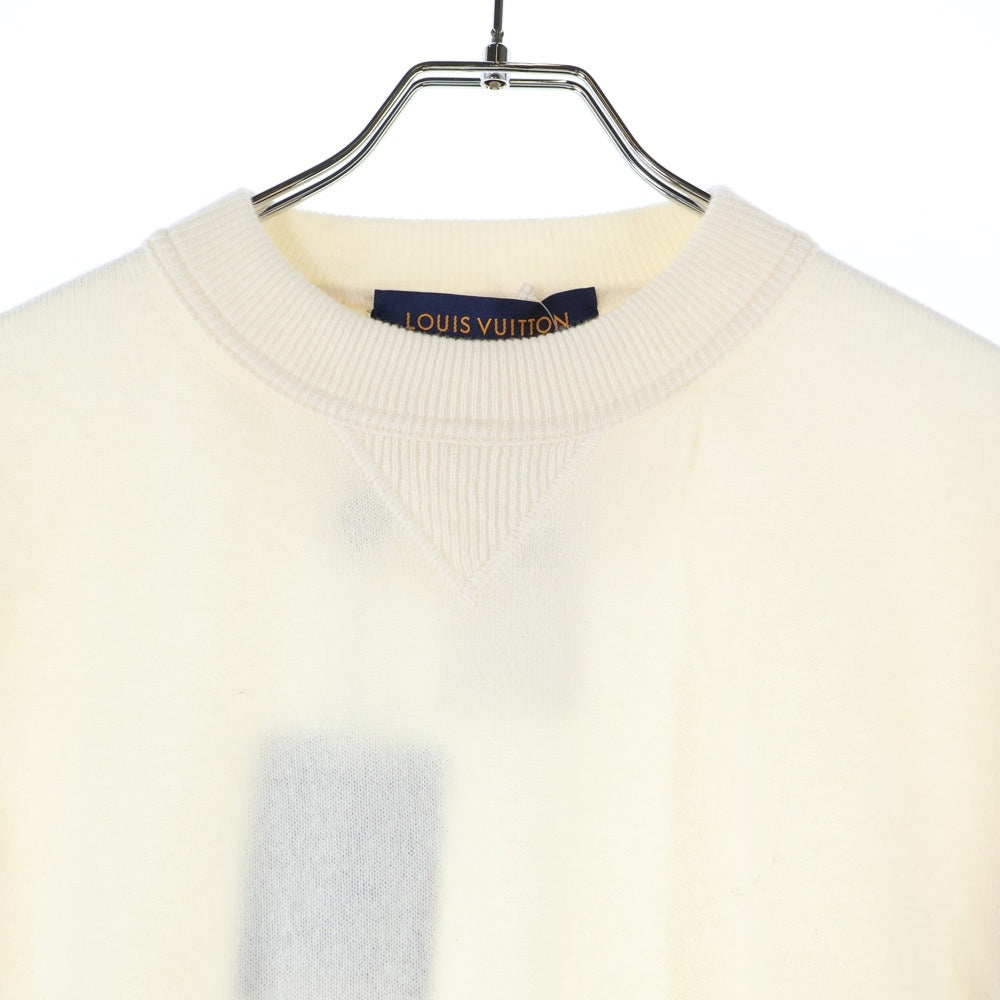 LOUIS VUITTON(ルイヴィトン) 19SS インサイドアウトクルーネックカシミヤニットセーター アイボリー RM191 JZE HGN62W