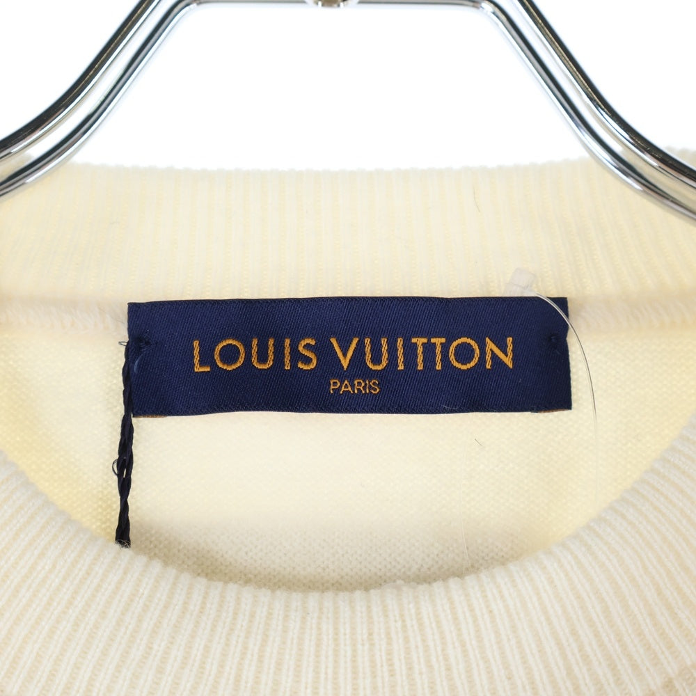 LOUIS VUITTON(ルイヴィトン) 19SS インサイドアウトクルーネックカシミヤニットセーター アイボリー RM191 JZE HGN62W
