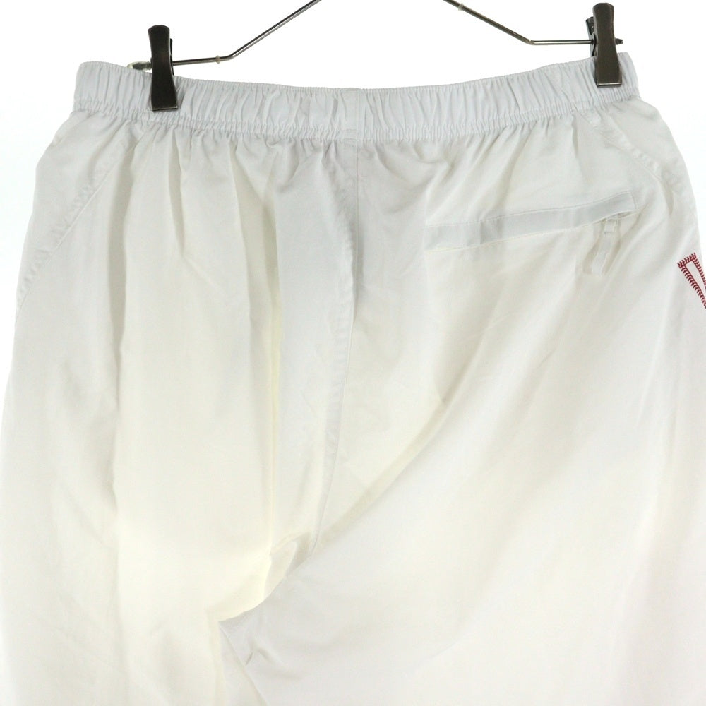 SUPREME(シュプリーム) 25SS Spellout Embroidered Track Pant スペルアウト エンブロイダリー ナイロン トラックパンツ ホワイト/レッド