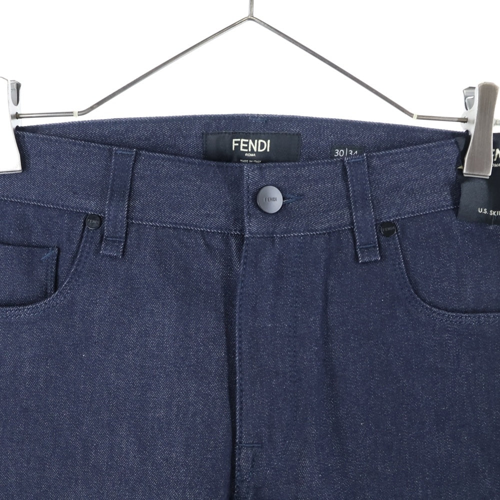 FENDI(フェンディ) ストレッチ ストレート デニム パンツ インディゴ 12CPF‐21‐2585