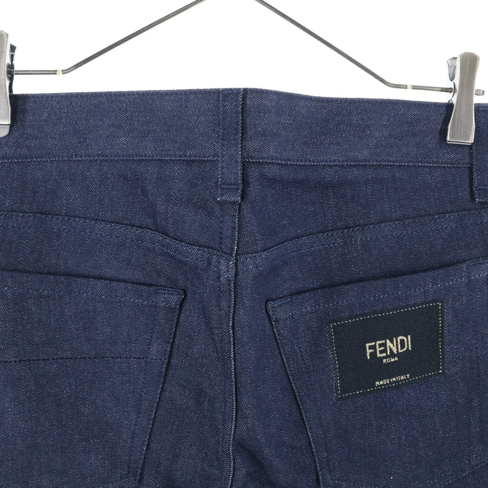 FENDI(フェンディ) ストレッチ ストレート デニム パンツ インディゴ 12CPF‐21‐2585