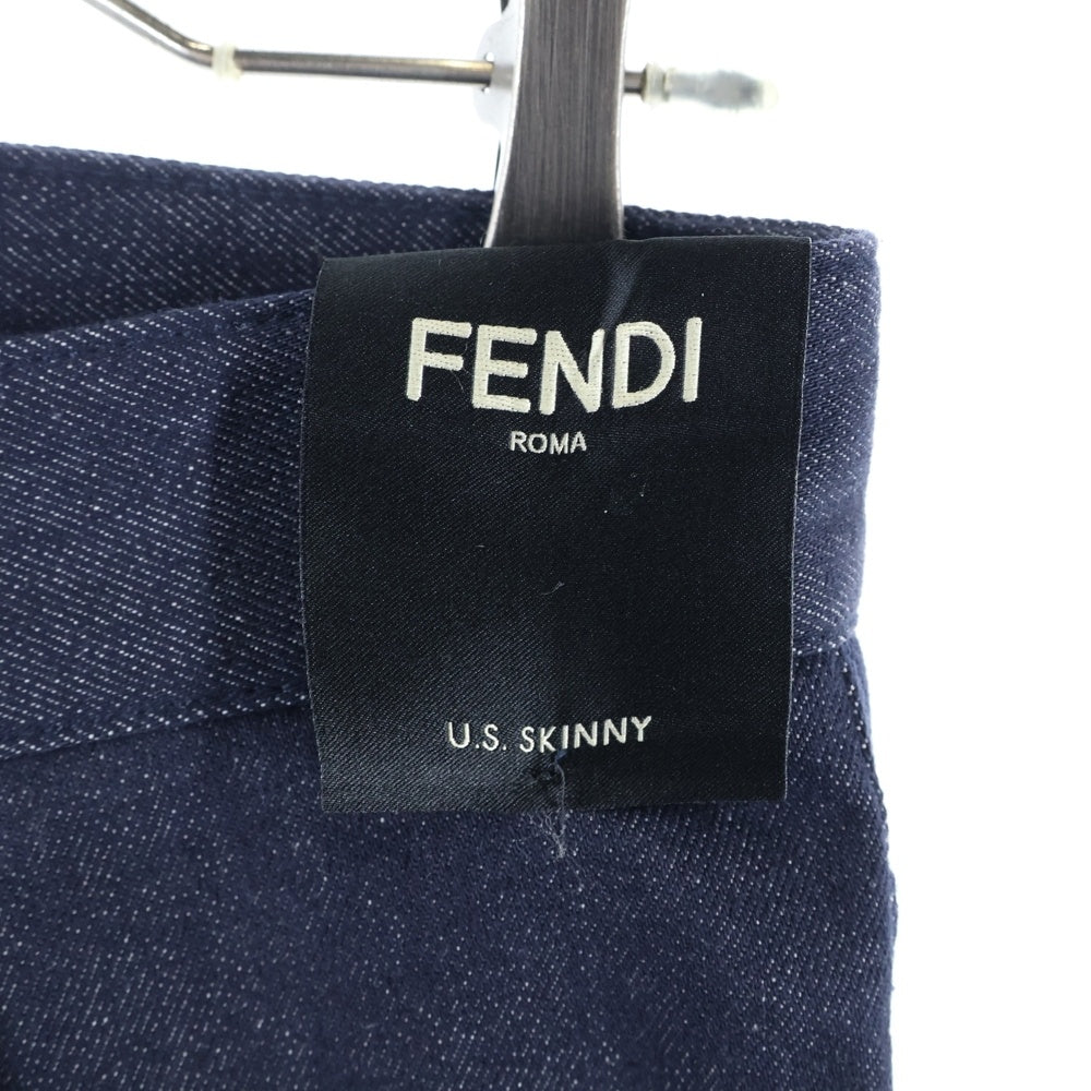 FENDI(フェンディ) ストレッチ ストレート デニム パンツ インディゴ 12CPF‐21‐2585
