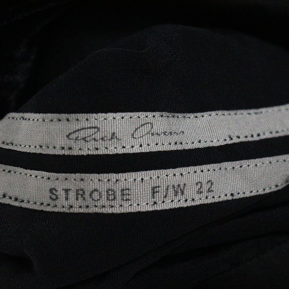 Rick Owens(リックオウエンス) 22AW ベロア スナップボタン 長袖 シャツ ブラック RU02B2729‐V