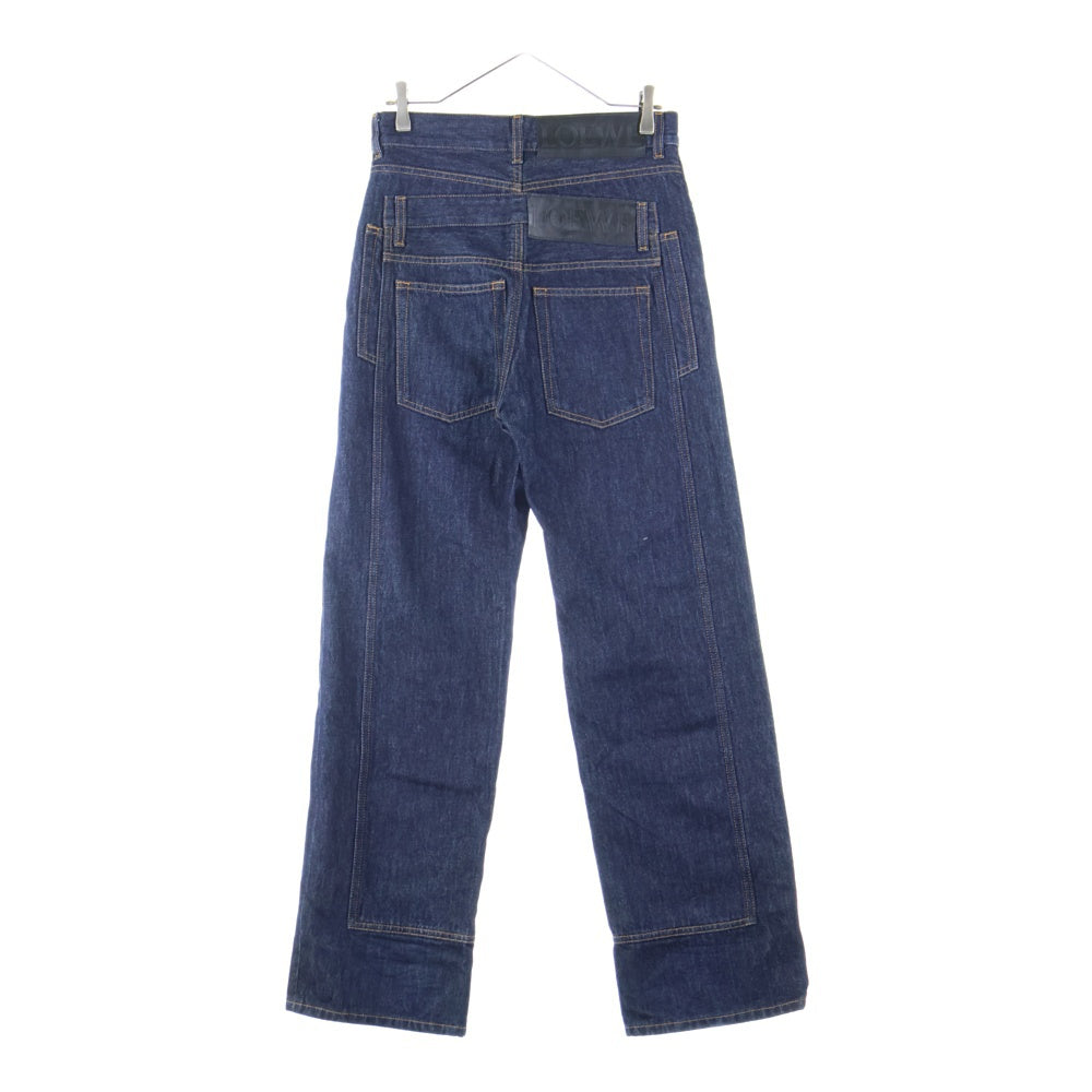 LOEWE(ロエベ) Trompe L'Oeil Denim Jeans トロンプルイユ ストレート デニムパンツ インディゴ H526Y11X45