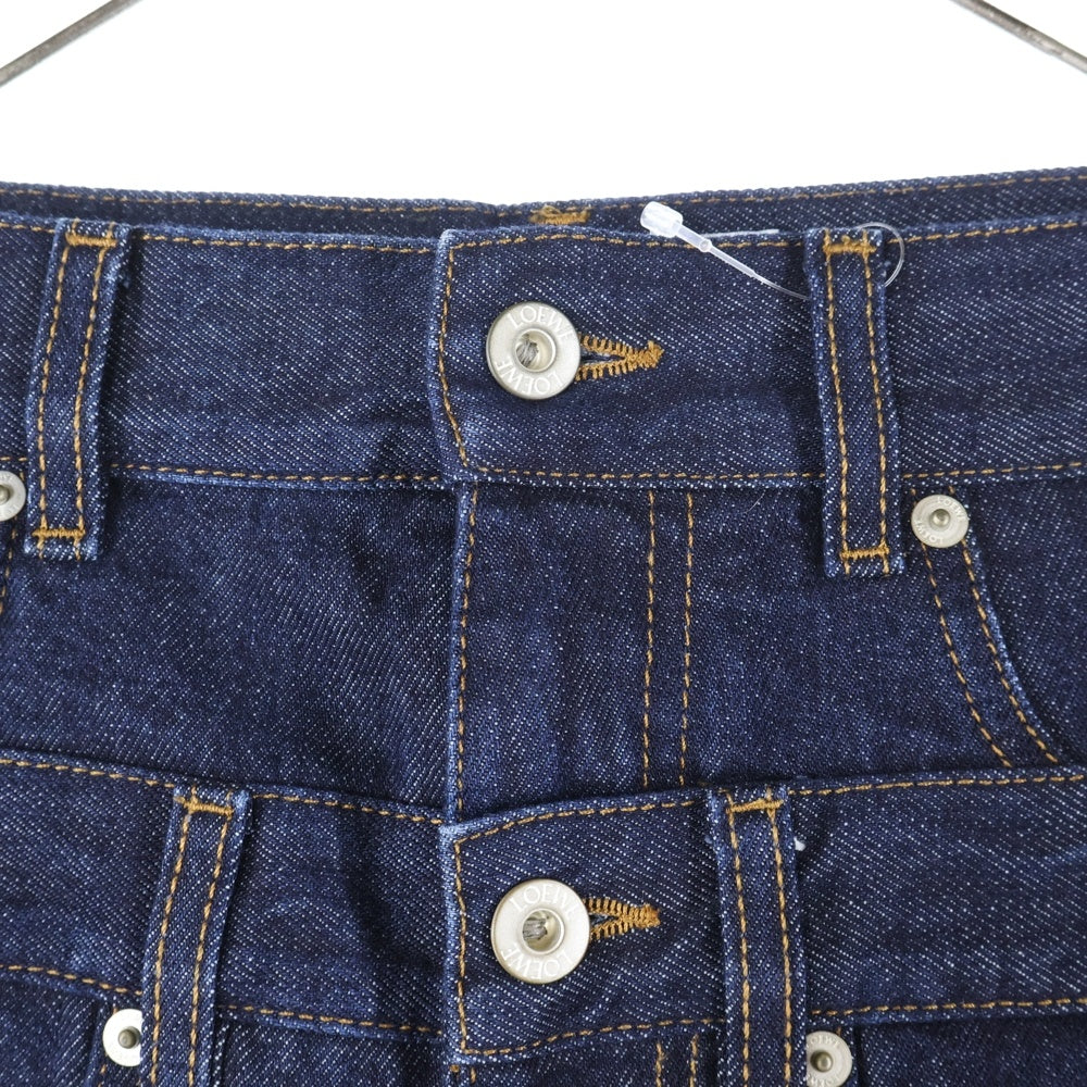 LOEWE(ロエベ) Trompe L'Oeil Denim Jeans トロンプルイユ ストレート デニムパンツ インディゴ H526Y11X45